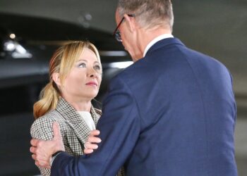 Giorgia Meloni und Friedrich Merz (Archiv)