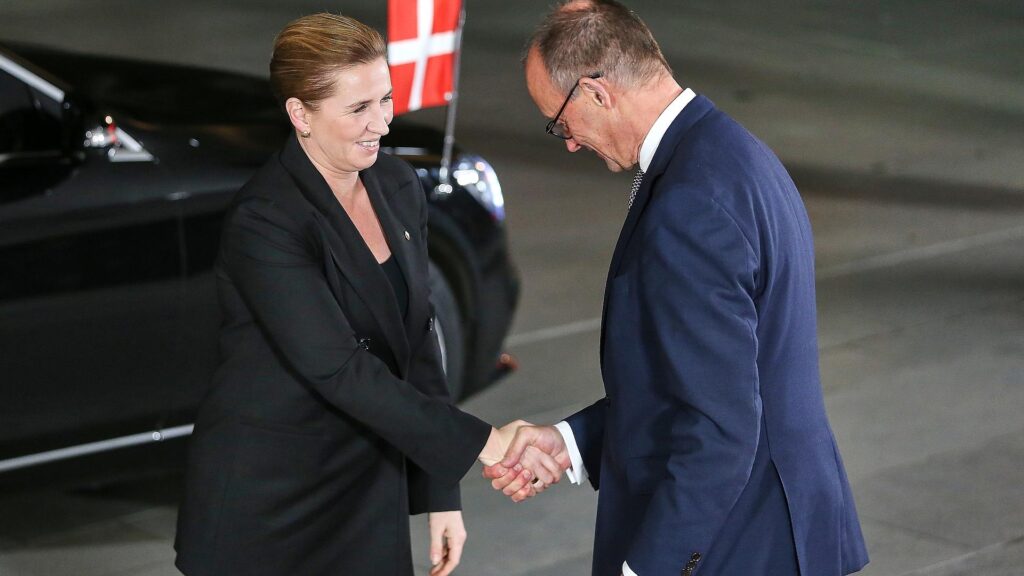 Mette Frederiksen und Friedrich Merz (Archiv)