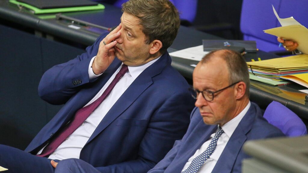 Lars Klingbeil und Friedrich Merz (Archiv)