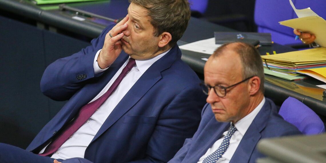 Lars Klingbeil und Friedrich Merz (Archiv)