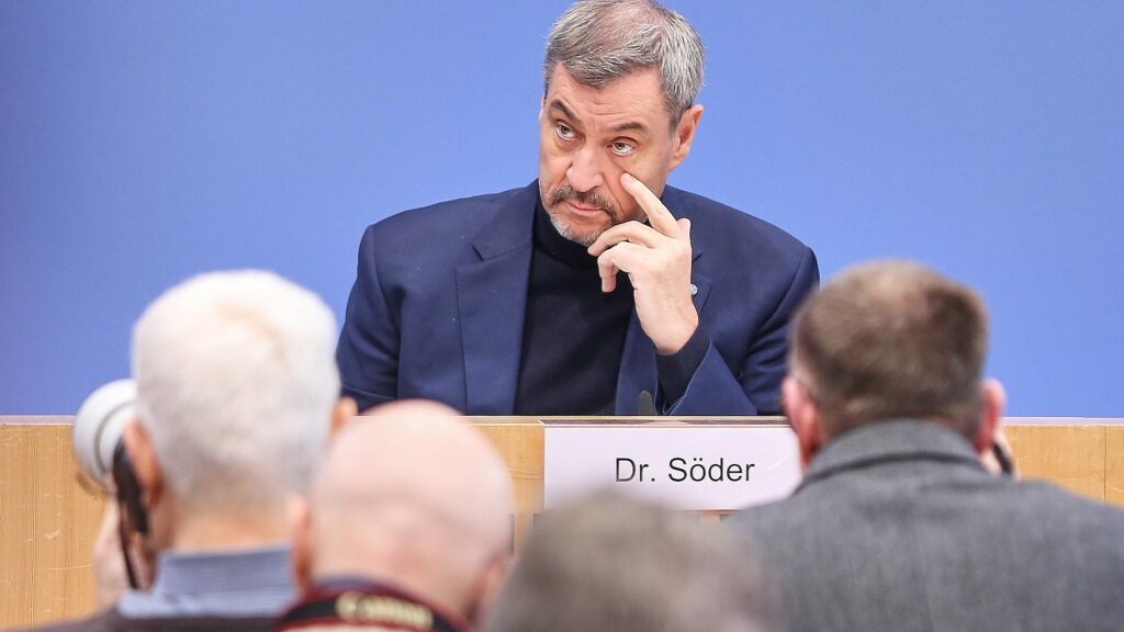 Kontra für Söders Mehrarbeit-Vorstoß aus Rheinland-Pfalz 5 Markus Söder am 30.01.2026