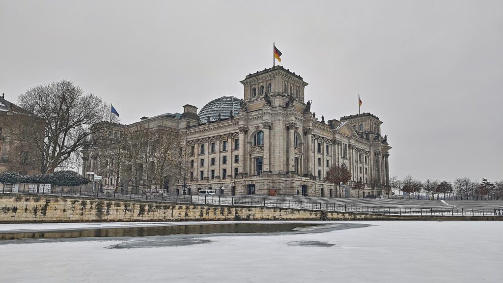 Regierungsviertel im Winter (Archiv)