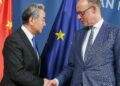 Wang Yi und Friedrich Merz (Archiv)