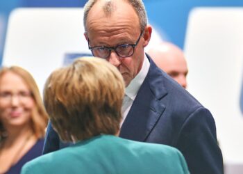 Angela Merkel und Friedrich Merz am 20.02.2026