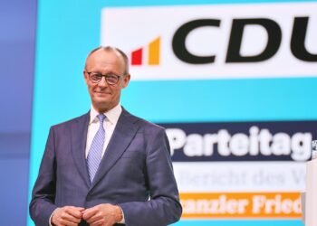 Merz als CDU-Chef mit 91,2 Prozent wiedergewählt 2 Friedrich Merz am 20.02.2026