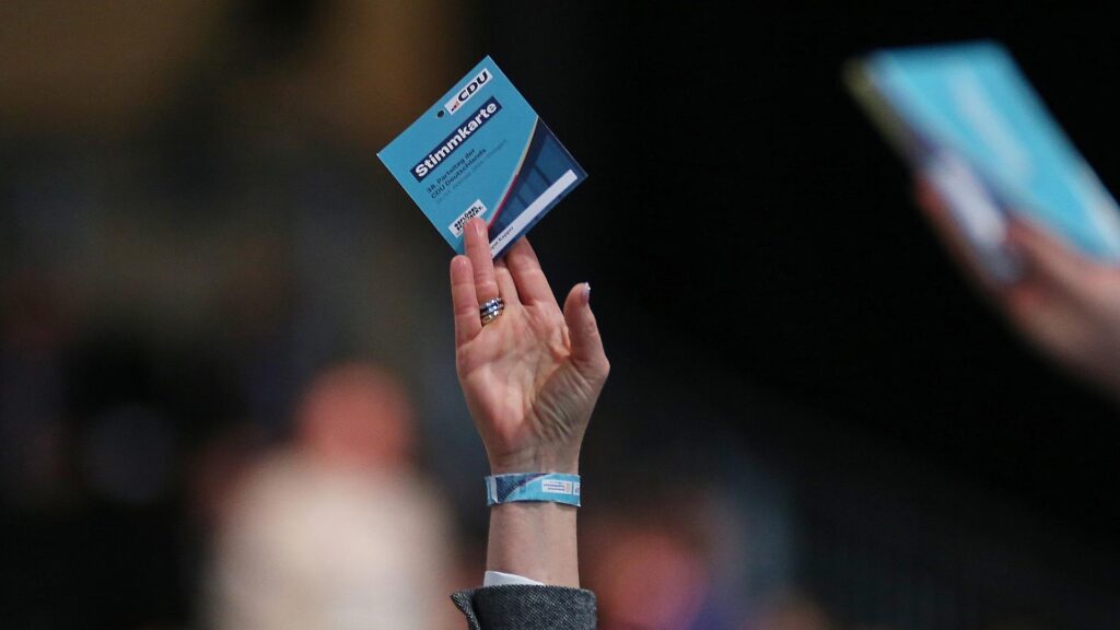 Abstimmung auf CDU-Parteitag am 20.02.2026