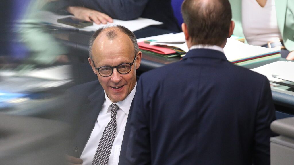 Erstmals seit einem halben Jahr Union bei Insa wieder vor der AfD 3 Friedrich Merz und Alexander Dobrindt am 27.02.2026