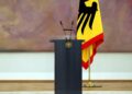 Rednerpult des Bundespräsidenten (Archiv)