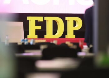FDP-Logo auf Parteitag (Archiv)