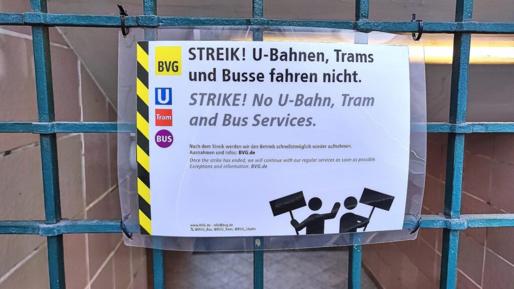 Streik bei den Berliner Verkehrsbetrieben (Archiv)