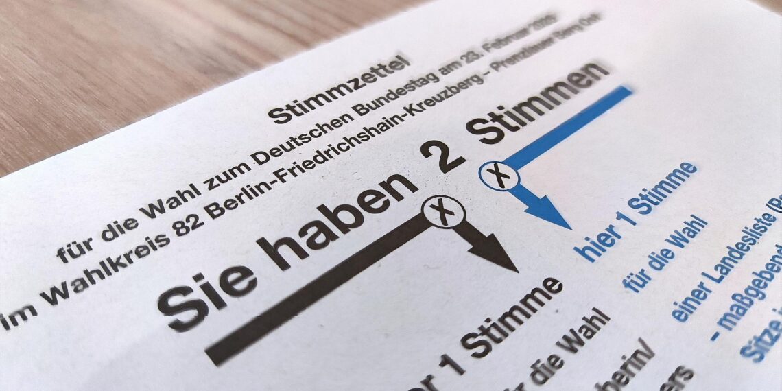 Stimmzettel zur Bundestagswahl 2025 (Archiv)
