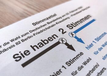 Stimmzettel zur Bundestagswahl 2025 (Archiv)