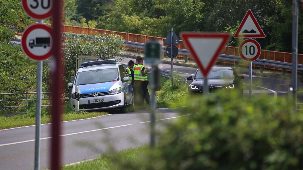 Verkehrskontrolle an der Grenze zu Polen (Archiv)