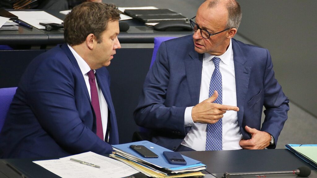 Lars Klingbeil und Friedrich Merz (Archiv)