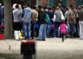 Flüchtlinge an einer Aufnahmestelle (Archiv)