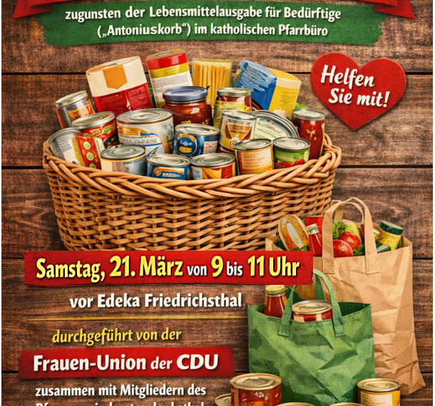 Frauen Union Friedrichsthal sammelt für Bedürftige