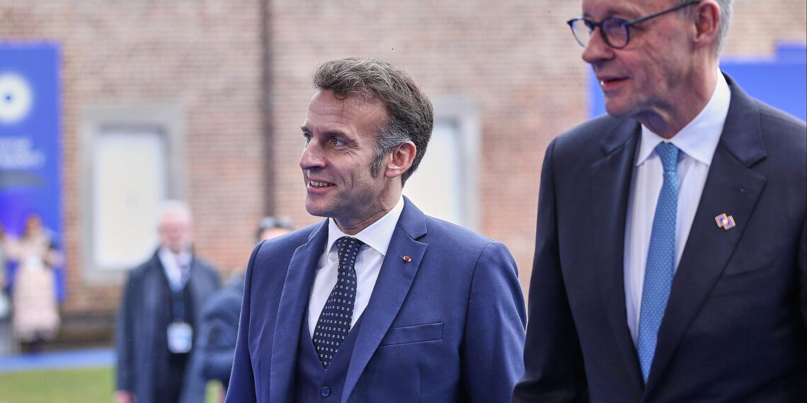 Deutschland und Frankreich richten Nuklear-Steuerungsgruppe ein 1 Emmanuel Macron und Friedrich Merz (Archiv)