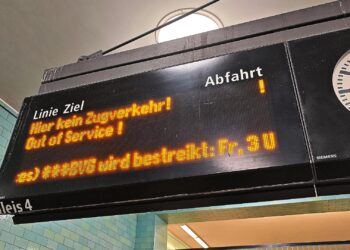 Streik-Hinweis am 24.02.2026