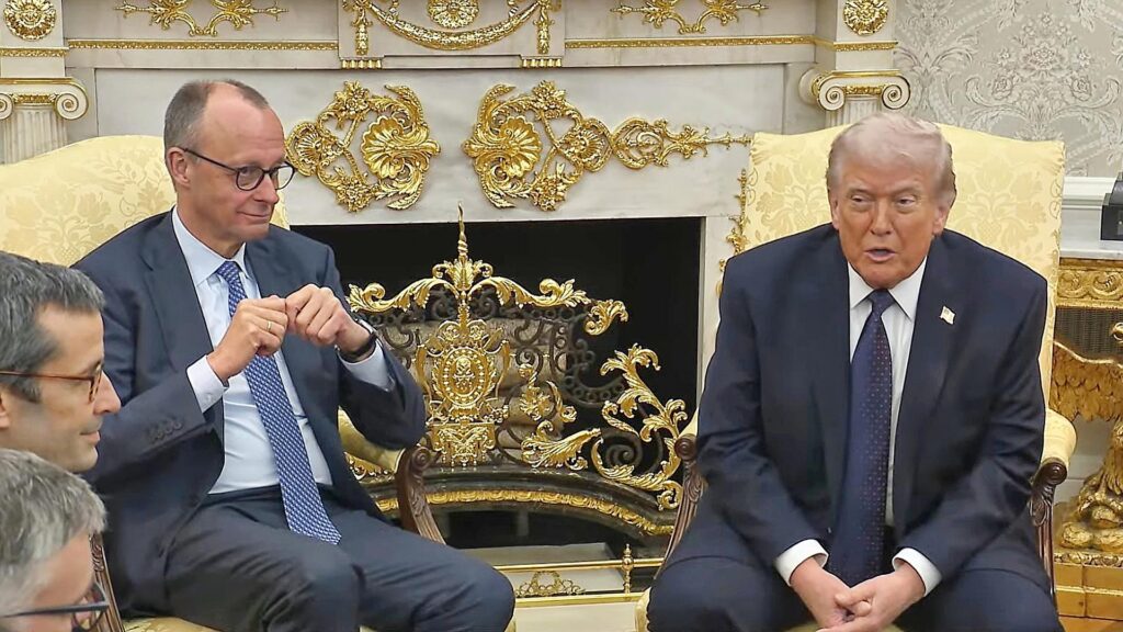 Friedrich Merz und Donald Trump am 03.03.2026