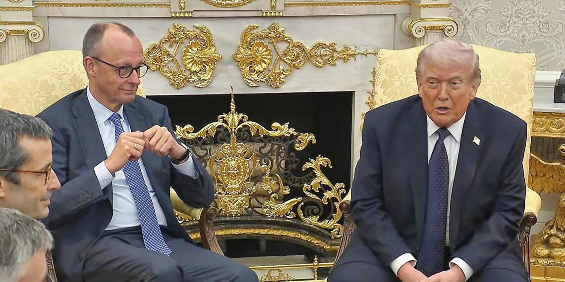 Merz und Trump haben über "Handelsabkommen" gesprochen 1 Friedrich Merz und Donald Trump am 03.03.2026