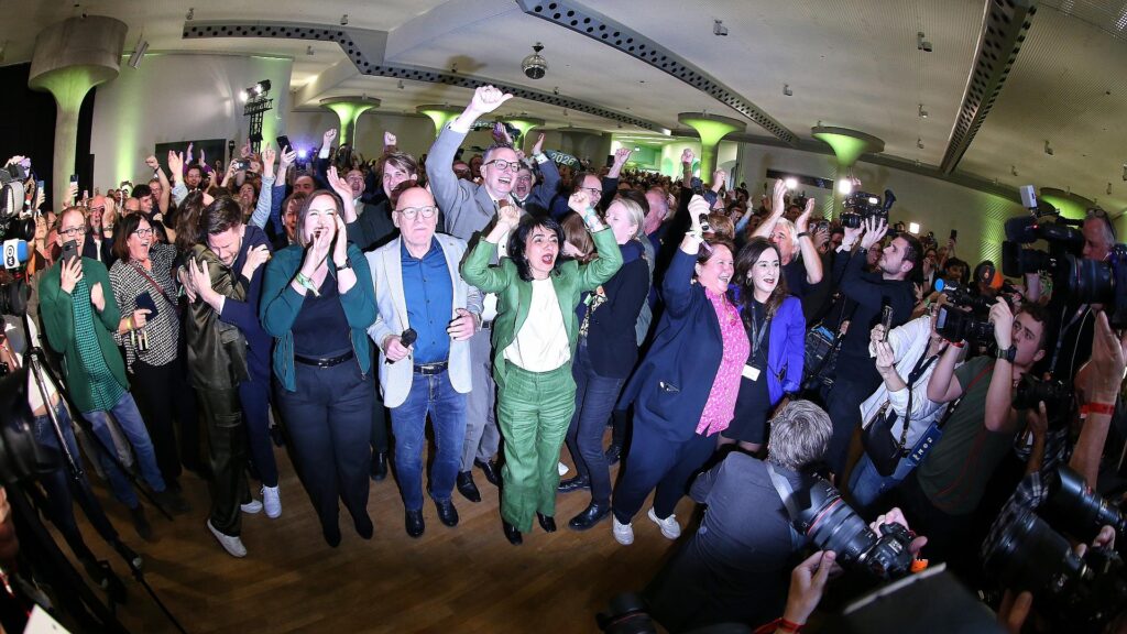 Grünen-Reaktion auf 18-Uhr-Prognose am 08.03.2026