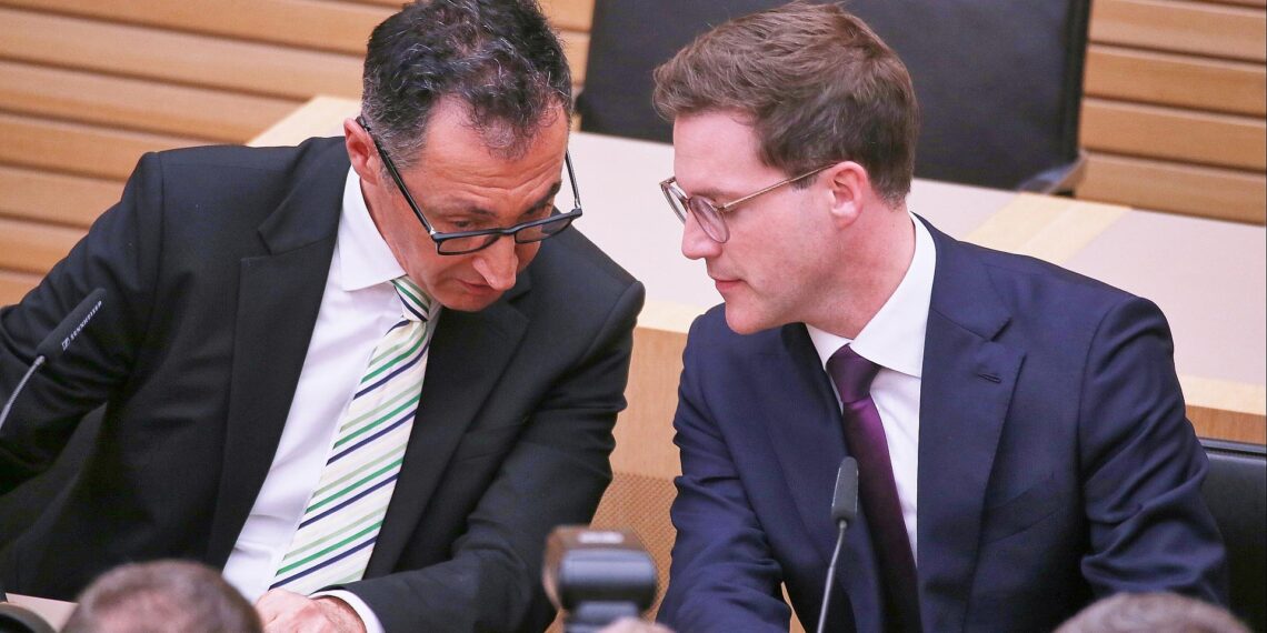 Cem Özdemir und Manuel Hagel am 08.03.2026