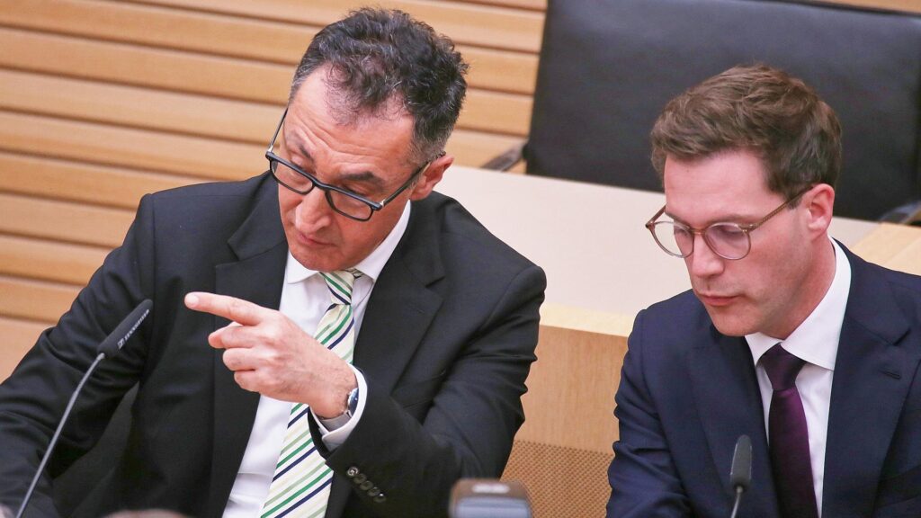 Cem Özdemir und Manuel Hagel am 08.03.2026