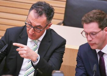 Cem Özdemir und Manuel Hagel am 08.03.2026