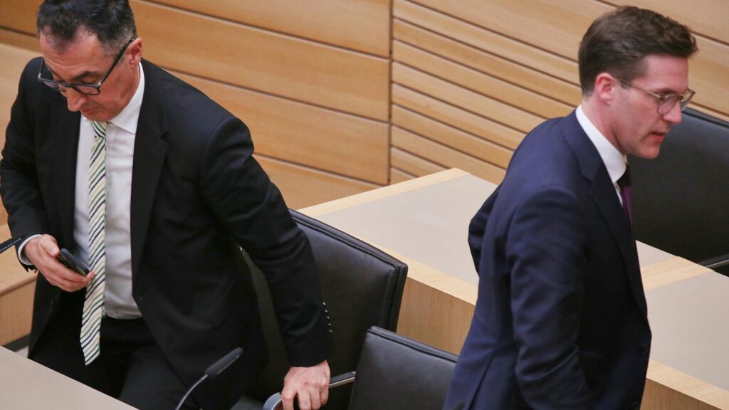 Cem Özdemir und Manuel Hagel am 08.03.2026