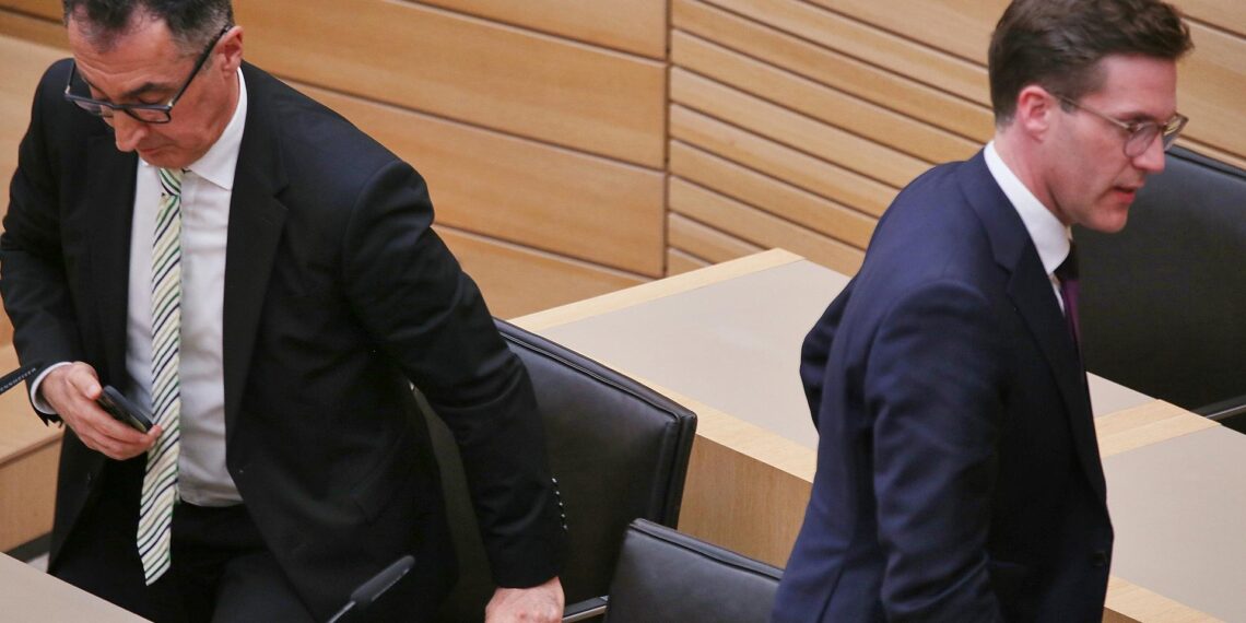 Cem Özdemir und Manuel Hagel am 08.03.2026