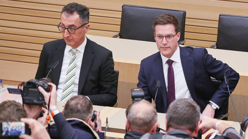 Cem Özdemir und Manuel Hagel am 08.03.2026