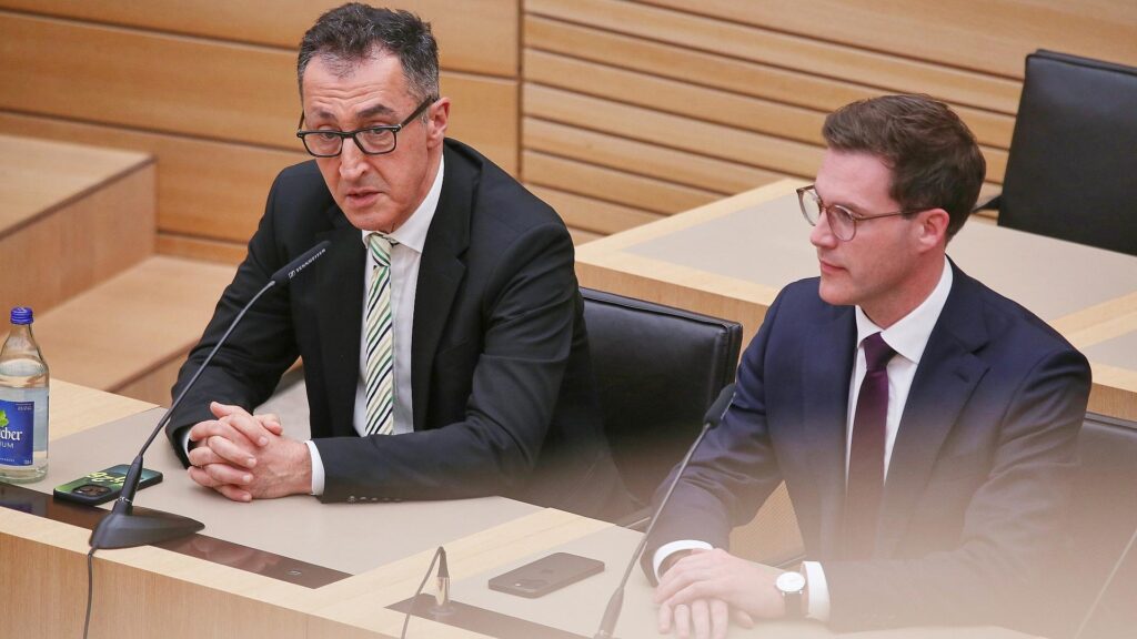 Cem Özdemir und Manuel Hagel am 08.03.2026