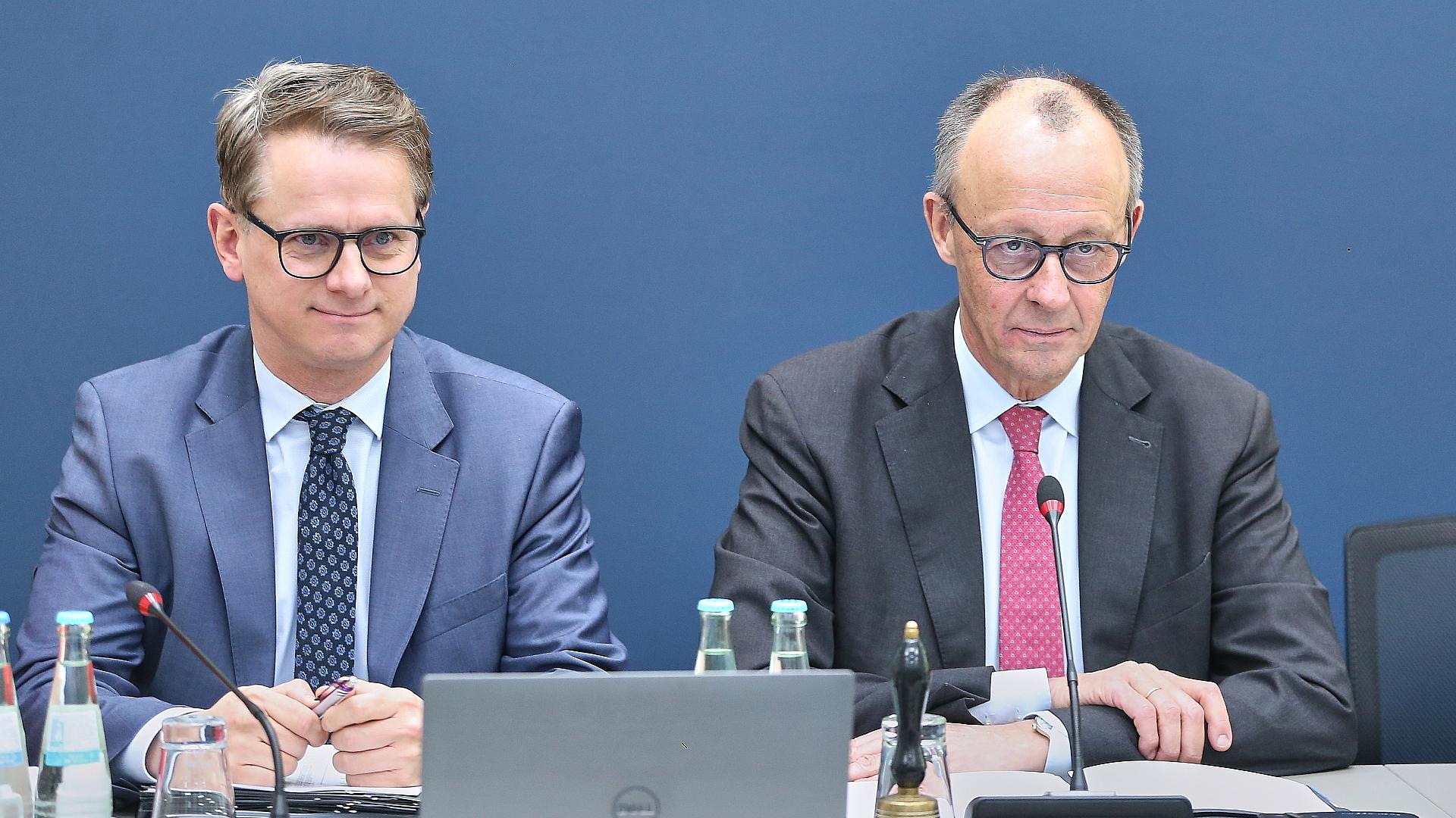 Carsten Linnemann und Friedrich Merz (Archiv)