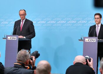 Merz beklagt "Kampagne" gegen Hagel im Wahlkampf 2 Friedrich Merz und Manuel Hagel am 09.03.2026