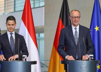 Rob Jetten und Friedrich Merz am 16.03.2026