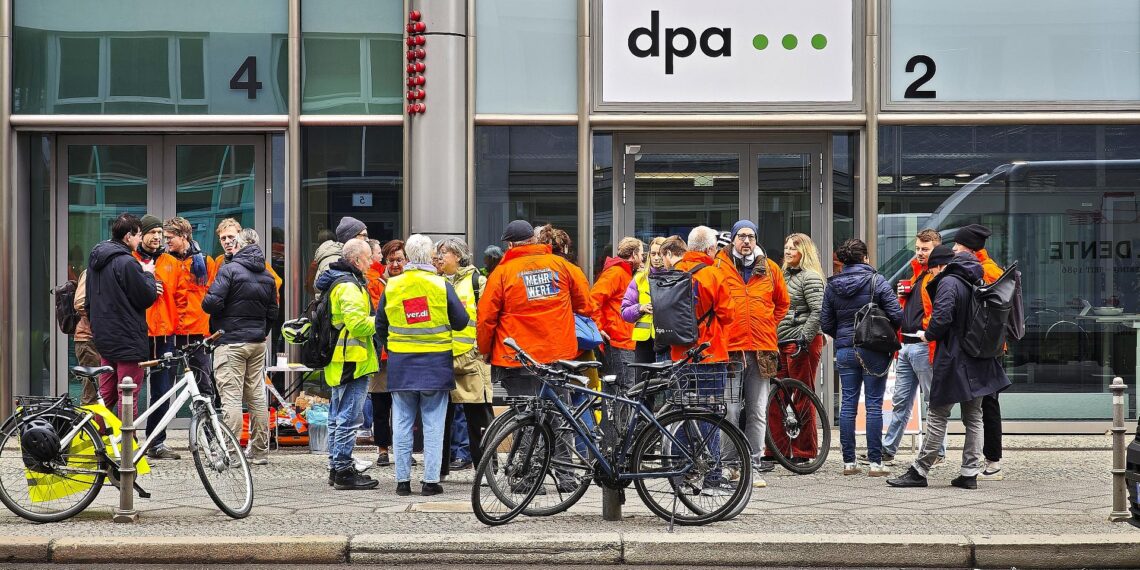 Streik bei der dpa am 20.03.2026