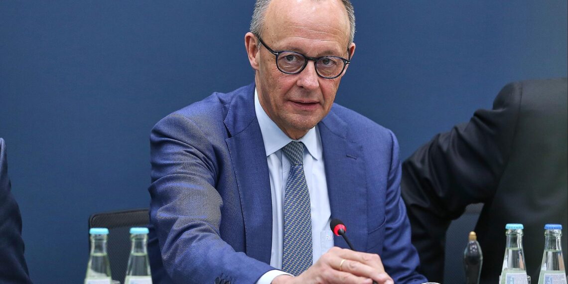 Merz hat am Sonntag "eine gute halbe Stunde" mit Trump telefoniert 1 Friedrich Merz am 23.03.2026