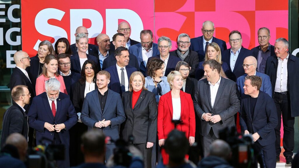 Gruppenbild nach SPD-Krisensitzung am 27.03.2026