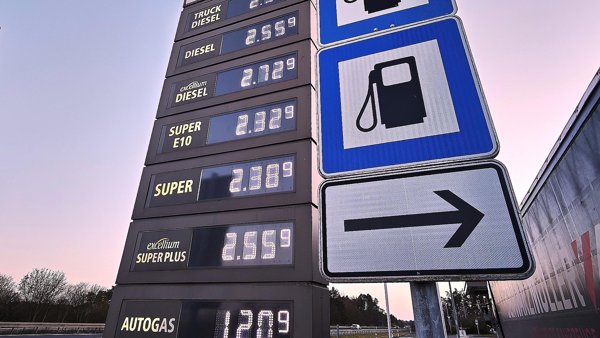 Tankstelle am 29.03.2026