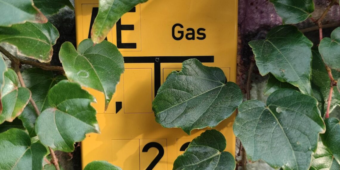 Gas-Hinweisschild (Archiv)