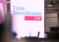 FDP-Logo auf Parteitag (Archiv)