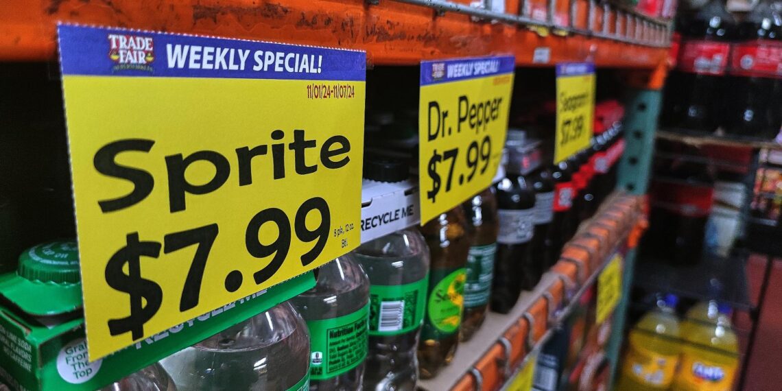 Preise für Sprite und Dr. Pepper Cola in einem US-Supermarkt (Archiv)