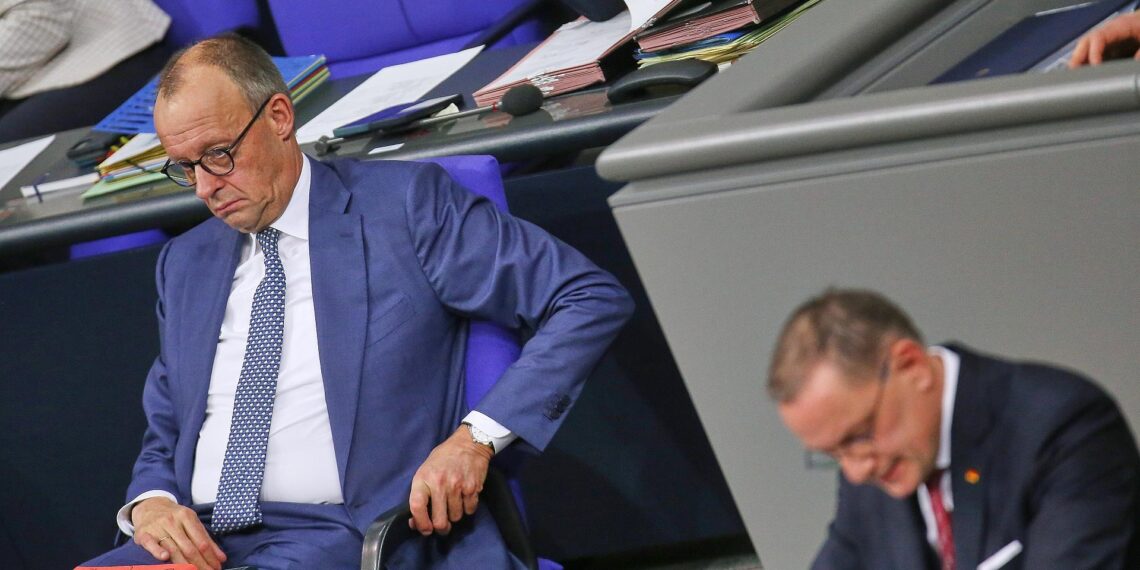 Friedrich Merz und Tino Chrupalla (Archiv)