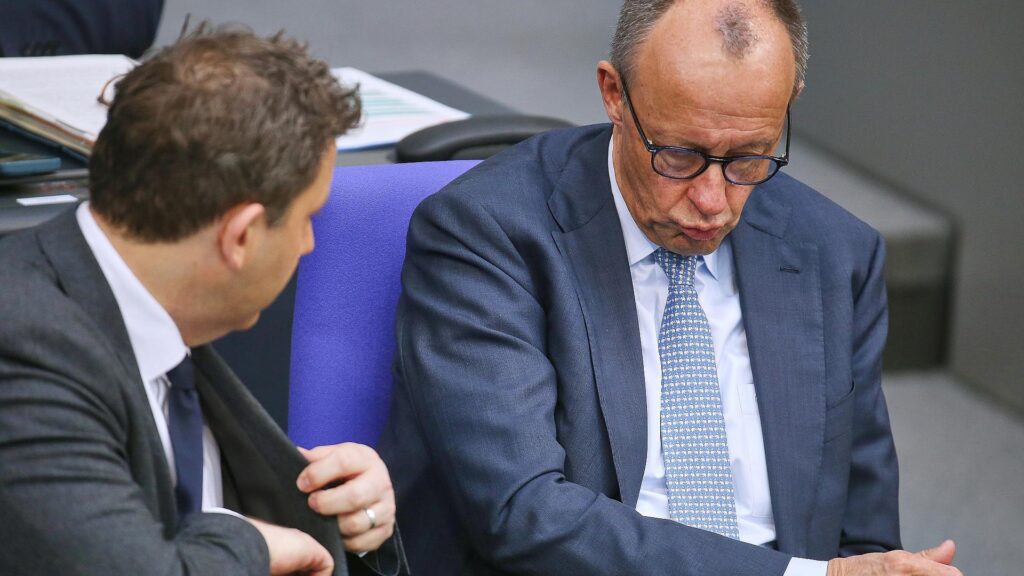 Lars Klingbeil und Friedrich Merz (Archiv)