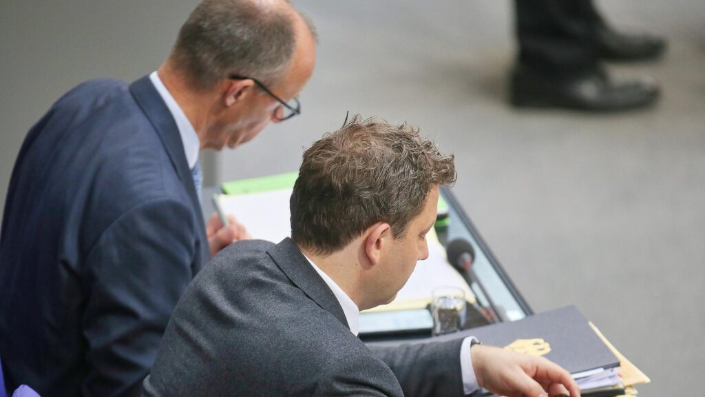 Friedrich Merz und Lars Klingbeil (Archiv)