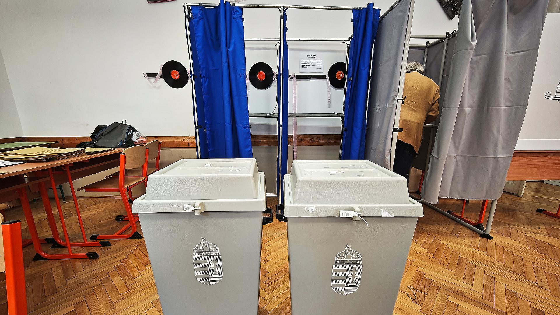 Wahllokal in Ungarn am 12.04.2026