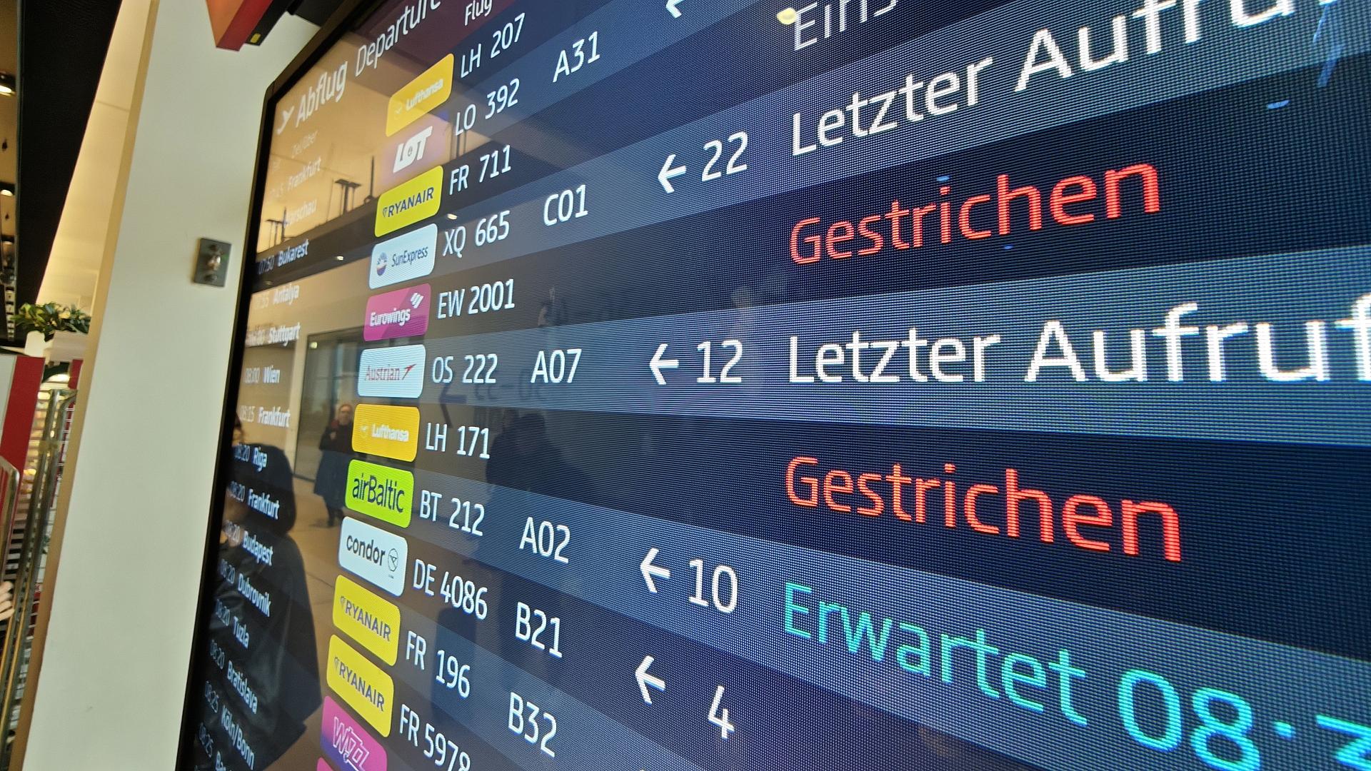 Flugstreichungen wegen Lufthansa-Piloten-Streik am 13.04.2026