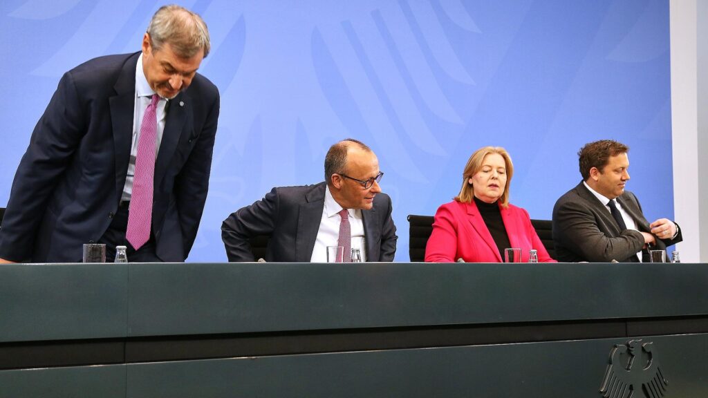Pressekonferenz nach Koalitionsausschuss am 13.04.2026