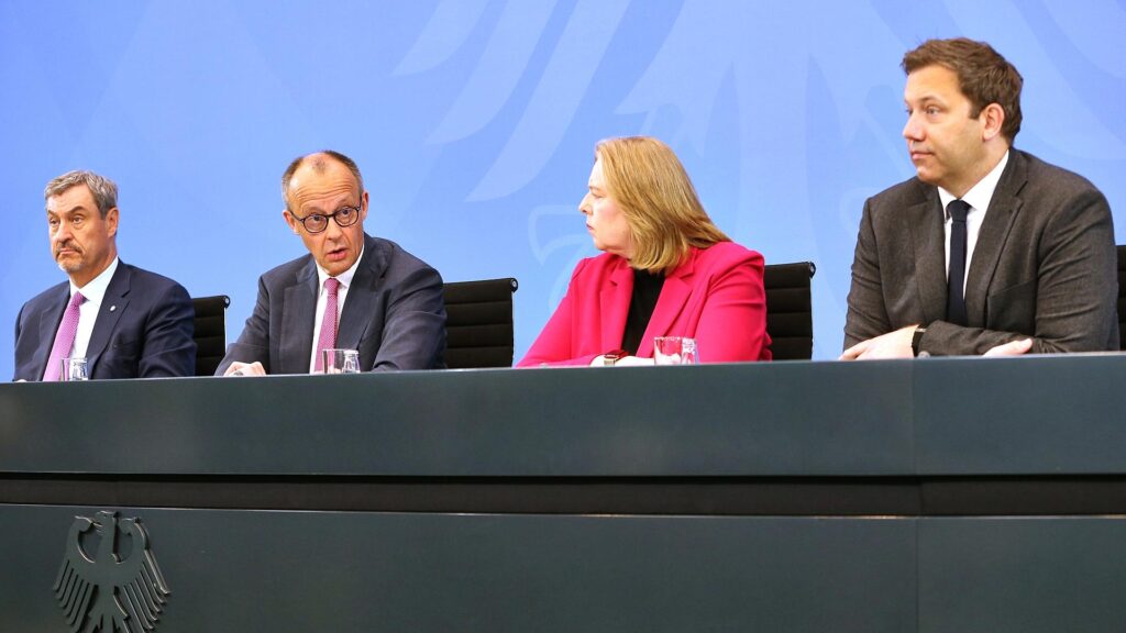 Pressekonferenz nach Koalitionsausschuss am 13.04.2026