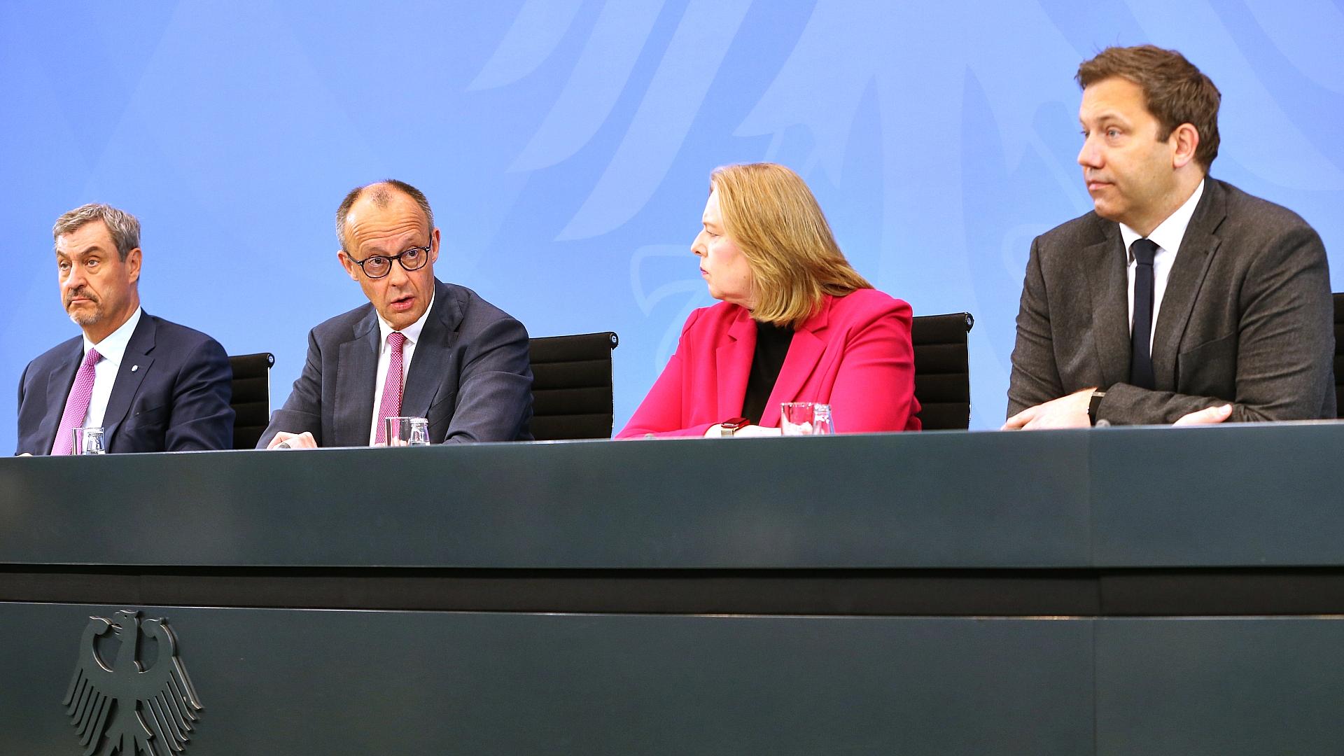 Pressekonferenz nach Koalitionsausschuss am 13.04.2026